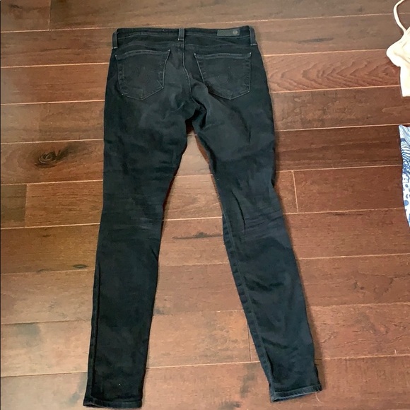 Black AG SUPER SKINNY LEGGING ANKLE SIZE 25R - Picture 6 of 8